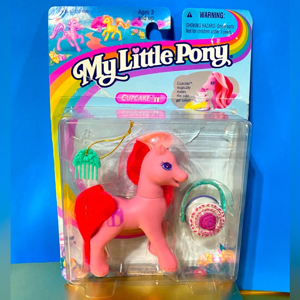 MY LITTLE PONY G2 VTG 1997 SECRET SURPRISE FRIENDS CUPCAKE PONY & ACCESS…